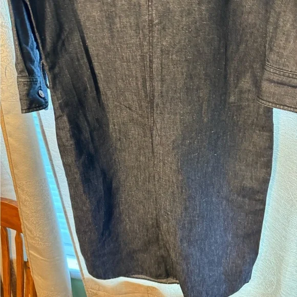 Lauren Ralph Lauren 6 Denim Shirt Dress Midi Shift Sheath Knee Lengths W/Belt - Picture 9 of 13